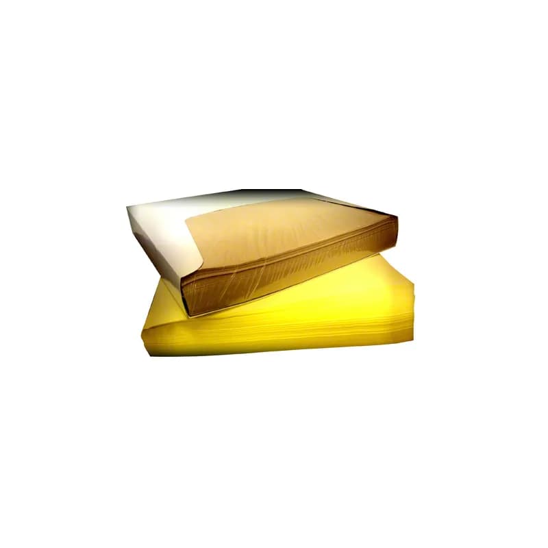 Sandwich Wrap 14X14 IN Wet Wax Paper Yellow Wet Strength Grease Resistant 1000 Sheets/Pack 4 Packs/Case