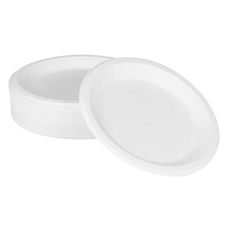 Plate 9 IN Sugarcane White 500/Case