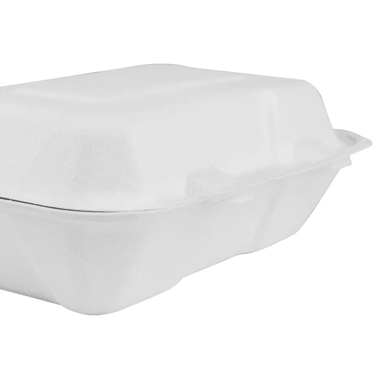 Karat® Hoagie & Sub Take-Out Container Hinged 9X6 IN Sugarcane 200/Case