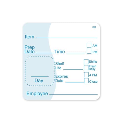 DissolveMark® Universal Shelf Life Label 2X2 IN Dissolvable 24/Roll