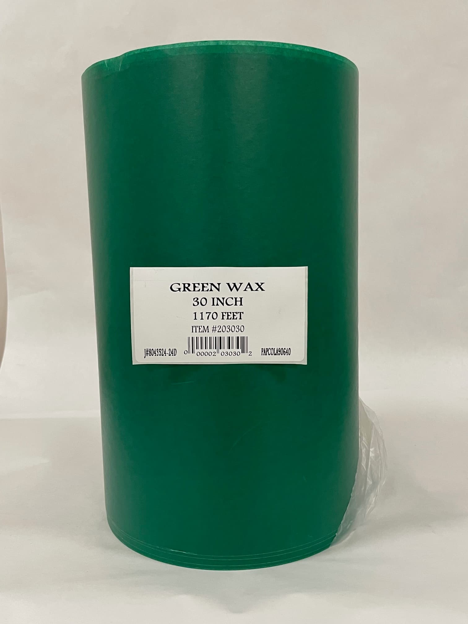 Supermarket Produce Roll 30IN X1170FT Wet Wax Paper Green 1/Roll