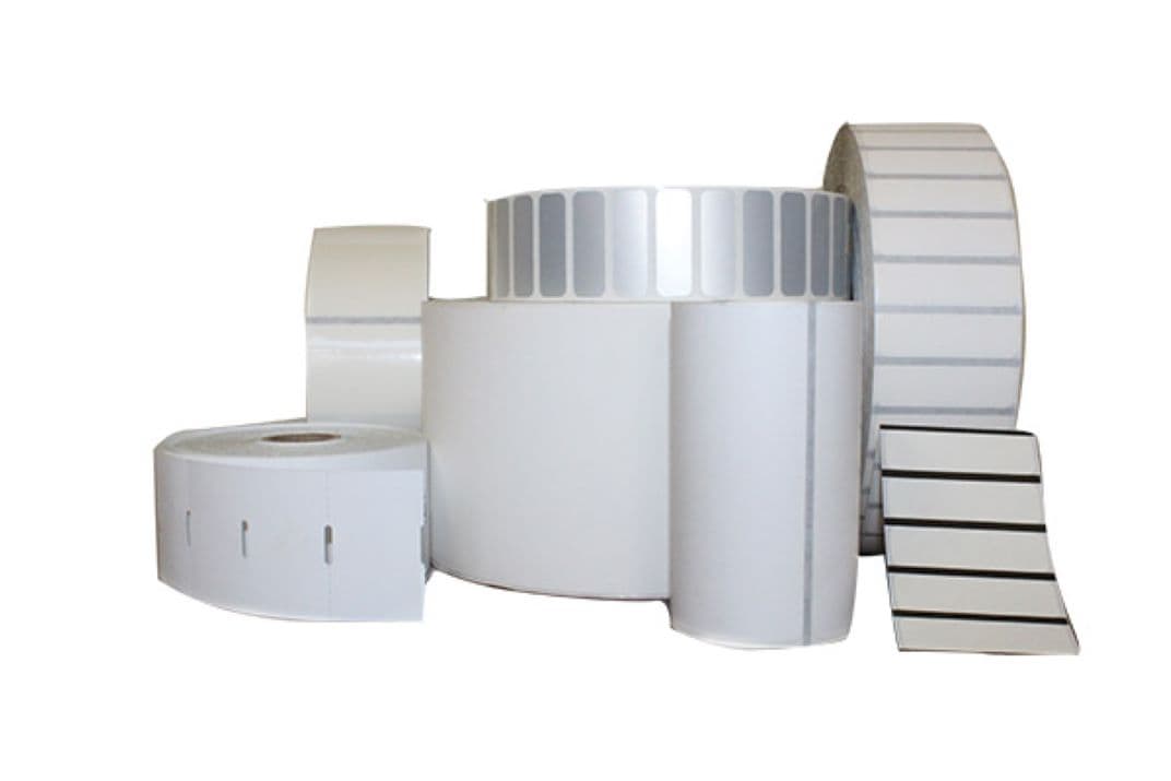 Cash Register Receipt Roll 2.375X3.75 IN Thermal Paper Permanent Adhesive Blank 1/Case
