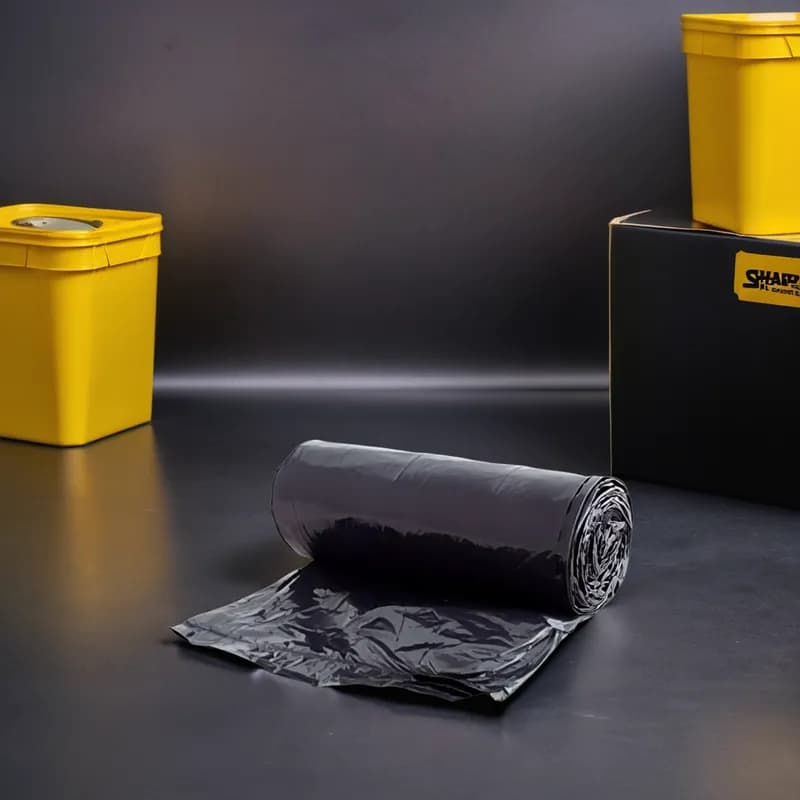 Victoria Bay Can Liner 30X36 IN 20-30 GAL Black LLDPE 1.5MIL Roll 25 Count/Roll 6 Rolls/Case 150 Count/Case