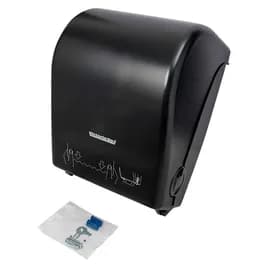 Victoria Bay Paper Towel Dispenser 8.98X11.43X15.02 IN Plastic Black Translucent 1-Roll Touchless Manual Auto Cut 1/Case