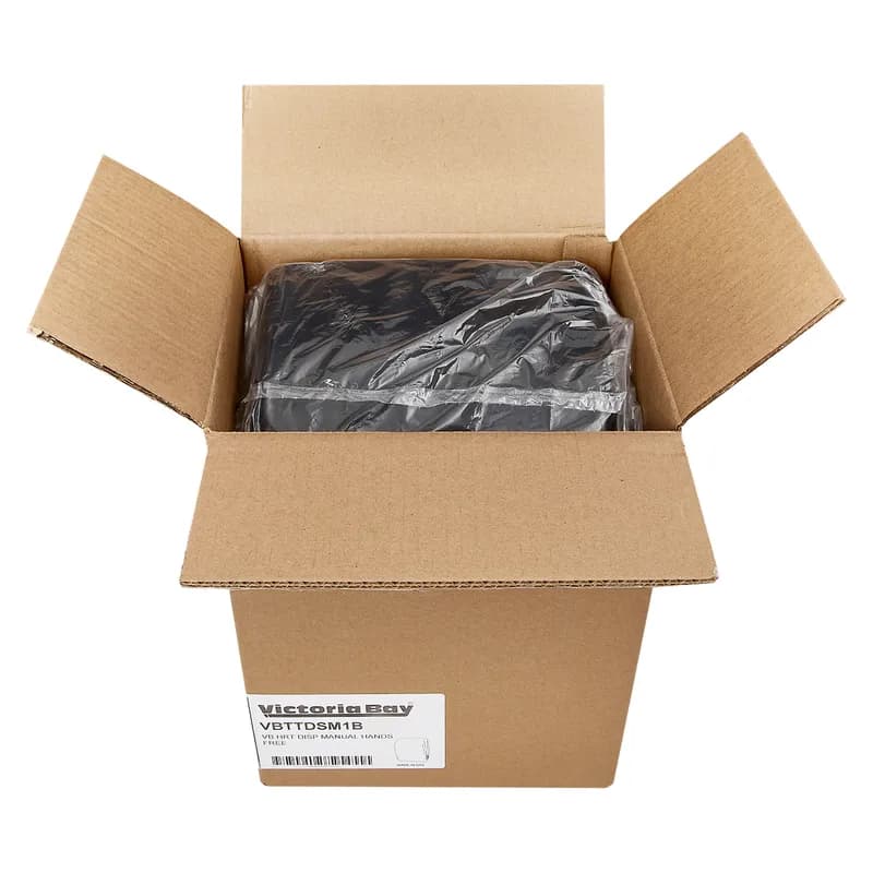 Victoria Bay Paper Towel Dispenser 8.98X11.43X15.02 IN Plastic Black Translucent 1-Roll Touchless Manual Auto Cut 1/Case