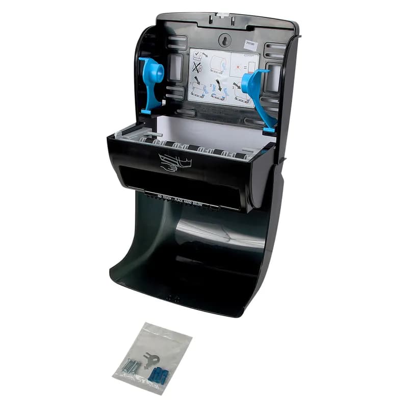 Victoria Bay Paper Towel Dispenser Plastic Translucent Black Automatic Electronic Regular Capacity 1/Case