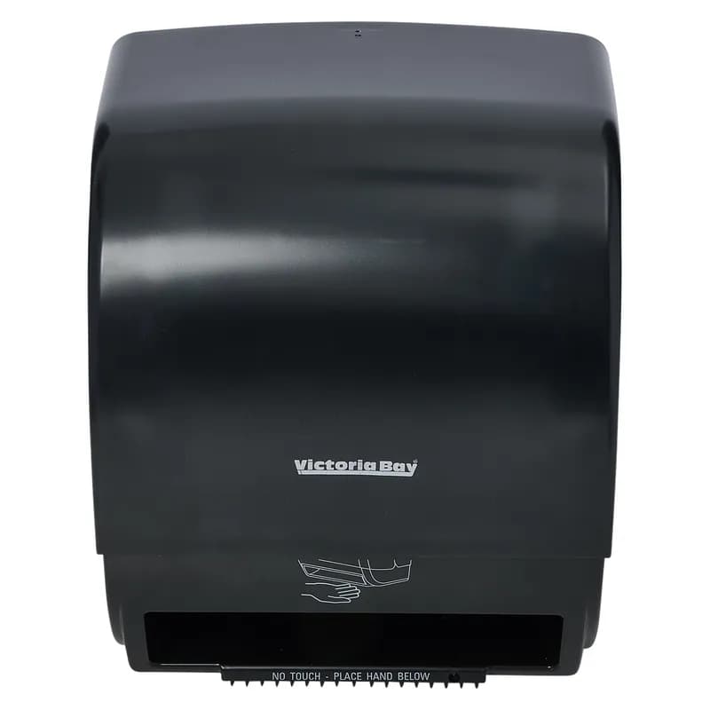 Victoria Bay Paper Towel Dispenser Plastic Translucent Black Automatic Electronic Regular Capacity 1/Case