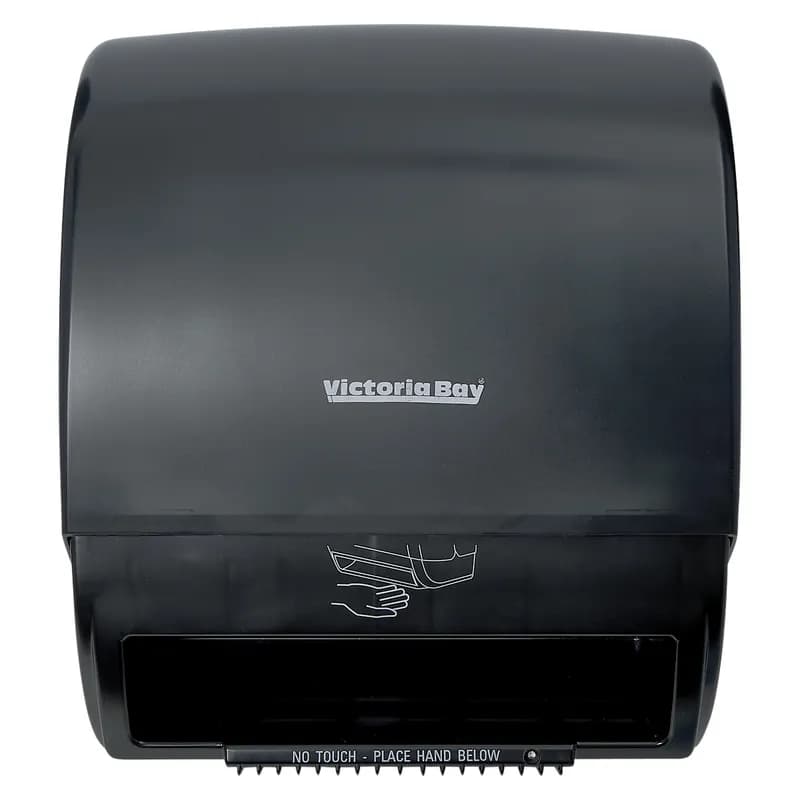 Victoria Bay Paper Towel Dispenser Plastic Translucent Black Automatic Electronic Regular Capacity 1/Case