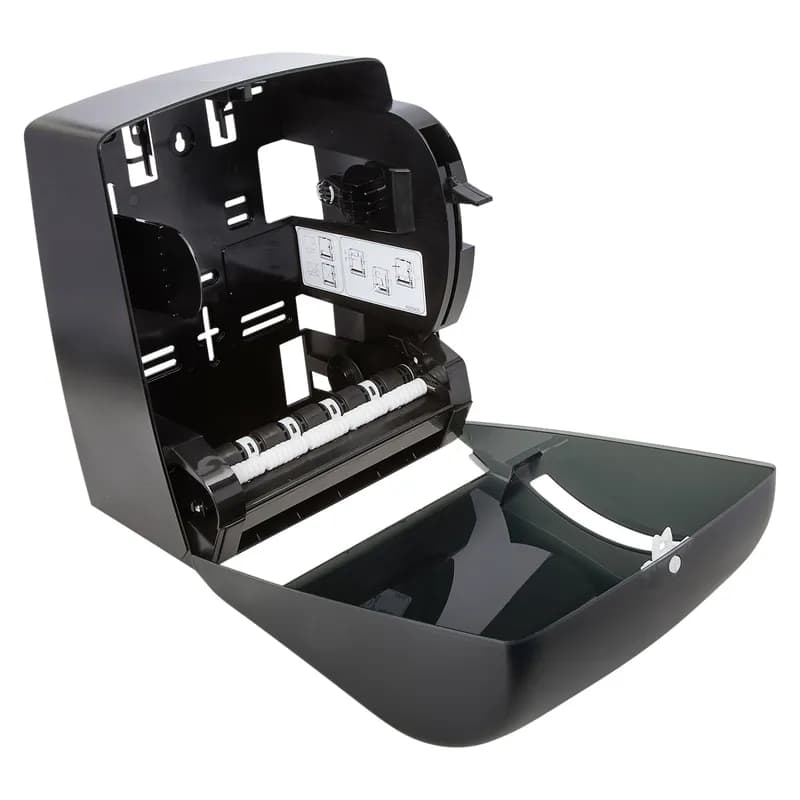 Victoria Bay Paper Towel Dispenser 9.61X11.88X13.71 IN Plastic Black Translucent 1-Roll Push Lever 1/Case