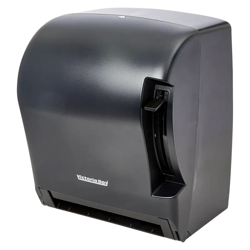 Victoria Bay Paper Towel Dispenser 9.61X11.88X13.71 IN Plastic Black Translucent 1-Roll Push Lever 1/Case