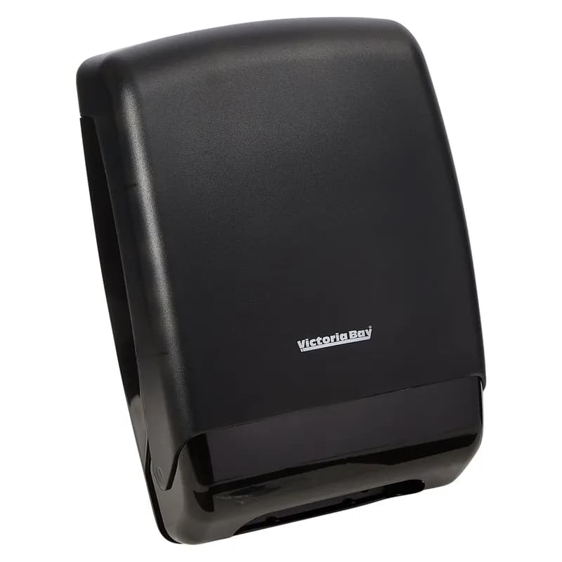 Victoria Bay Paper Towel Dispenser Plastic Black Translucent Multifold 1/Each