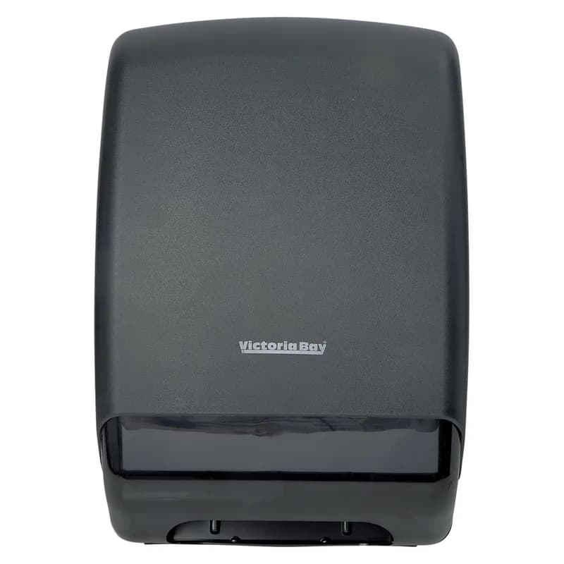 Victoria Bay Paper Towel Dispenser Plastic Black Translucent Multifold 1/Each