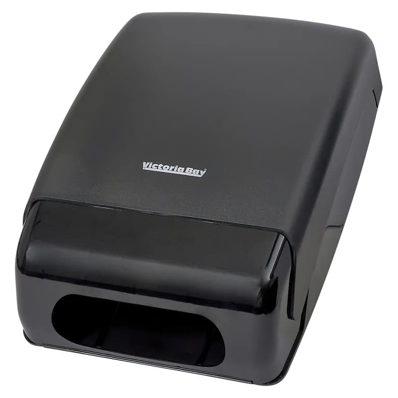Victoria Bay Paper Towel Dispenser Plastic Black Translucent Multifold 1/Each