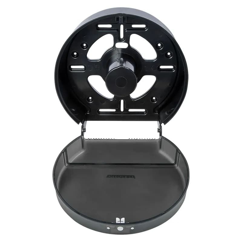 Victoria Bay Toilet Paper Dispenser 9X5.37X11.47X11.22 IN Plastic Black Translucent Jumbo (JRT) 1-Roll 1/Each