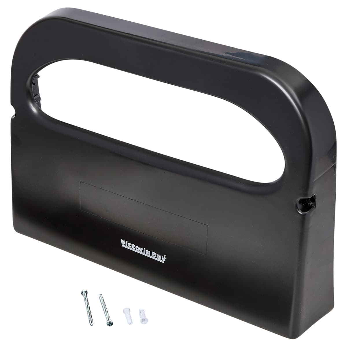 Victoria Bay Toilet Seat Cover Dispenser 1.91X10.24X15 IN Plastic Black Translucent 1/Each