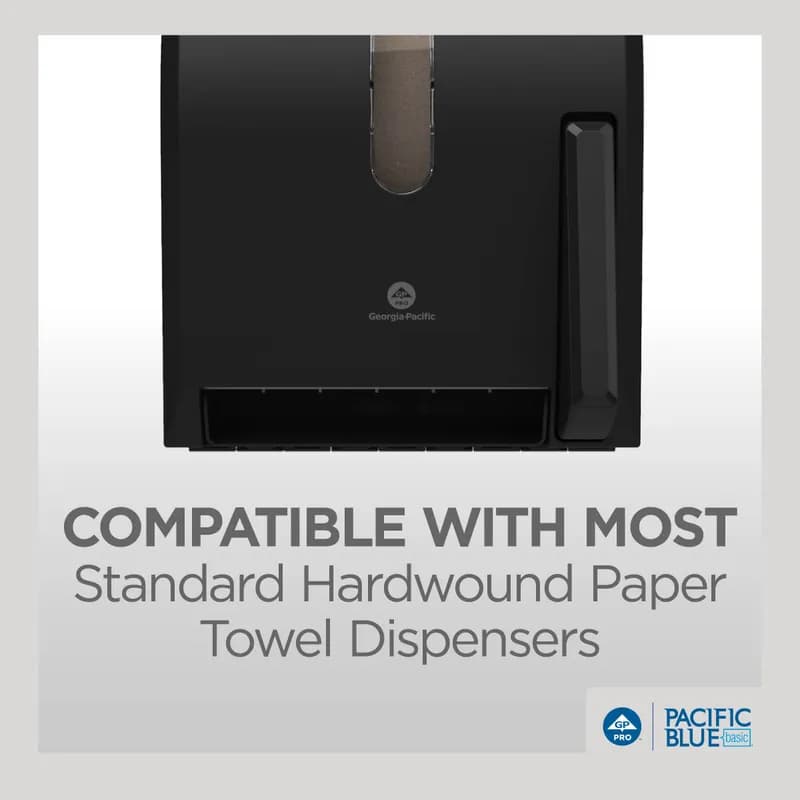 Pacific Blue Basic Roll Paper Towel 7.875IN X350FT 1PLY Kraft Standard Roll EPA Indicator 12 Rolls/Case