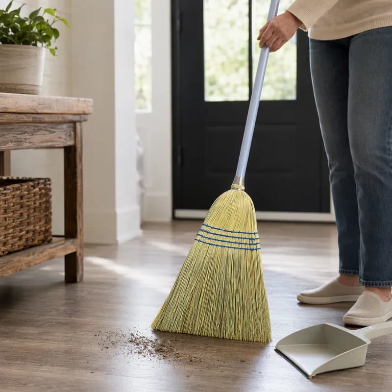 Maids Broom 0.94X55 IN 24 LB Corn Fiber 1/Each