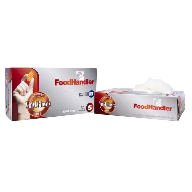 Gloves Large (LG) Clear Vinyl Powder-Free 100 Count/Pack 10 Packs/Case 1000 Count/Case