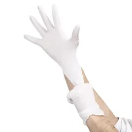 JobSelect® Gloves Medium (MED) White Synthetic Vinyl Powder-Free 100 Count/Box 10 Box/Case