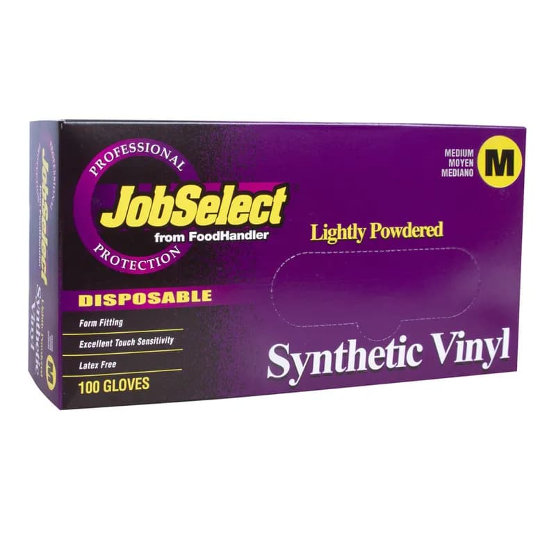 JobSelect® Gloves XL White Synthetic Powder-Free 100 Count/Pack 10 Packs/Case 1000 Count/Case