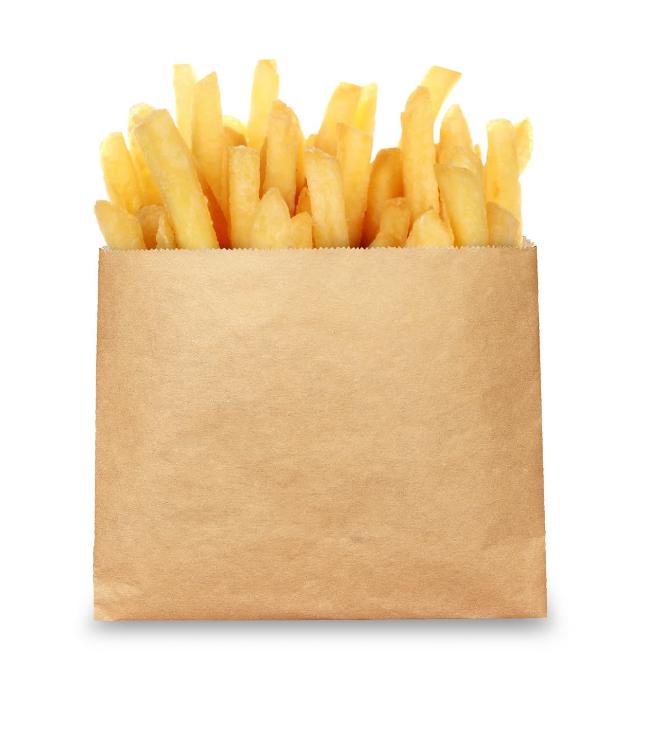Bagcraft® EcoCraft® French Fry Bag 4.5X3.5 IN Wax Coated Paper Kraft Grease Resistant 2000/Case