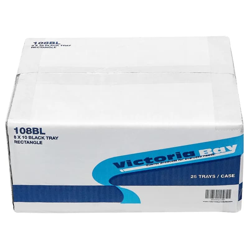 Victoria Bay Serving Tray 8X10 IN Black Rectangle 25/Case