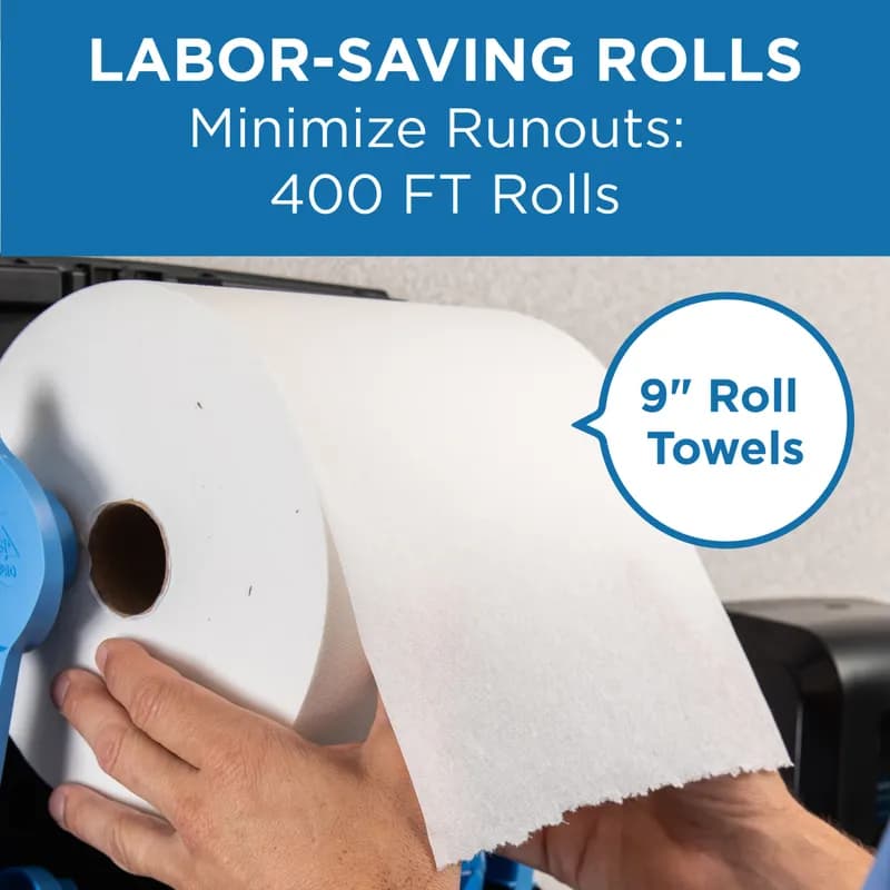 Pacific Blue Ultra™ Roll Paper Towel Pacific Blue Ultra SofPull® 9IN X400FT 1PLY White Standard Roll 6 Rolls/Case