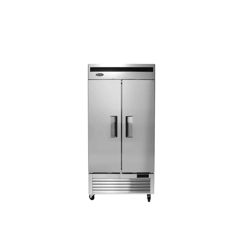 Refrigerator Stainless Steel Reach In 2-Door Bottom Mount 1/Each