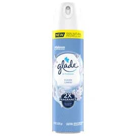 Glade® Air Freshener Clean Linen Aerosol 7.3 OZ 6/Case