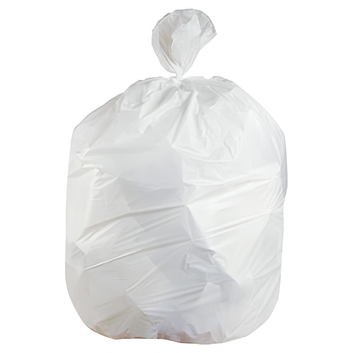 Victoria Bay Can Liner 38X58 IN 55 GAL White LLDPE 1MIL Roll 10 Count/Roll 10 Rolls/Case