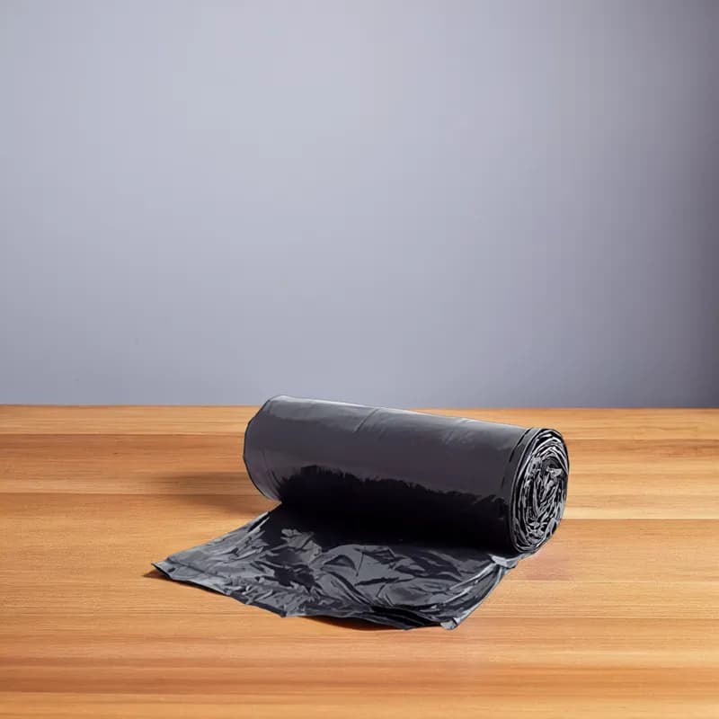 Victoria Bay Can Liner 50X53 IN 60 GAL Black LLDPE 2.75MIL Roll 10 Count/Roll 5 Rolls/Case