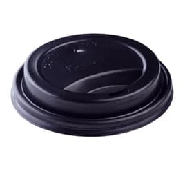 Karat® Lid PP Black For 10-20 FLOZ Cup Sip Through 100 Count/Pack 10 Packs/Case 1000 Count/Case