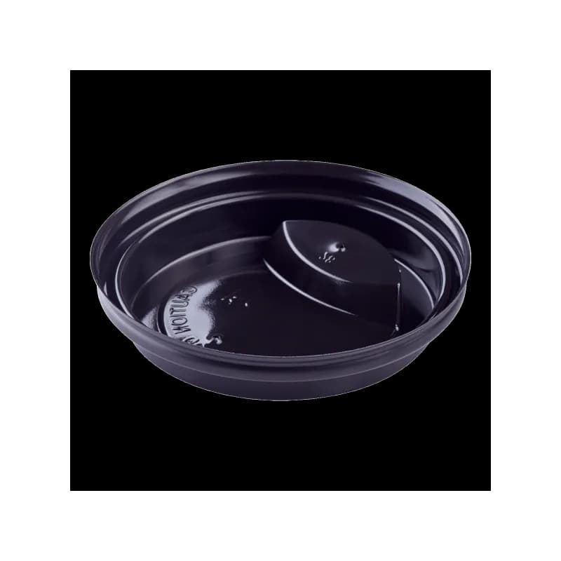 Karat® Lid PP Black For 10-20 FLOZ Cup Sip Through 100 Count/Pack 10 Packs/Case 1000 Count/Case