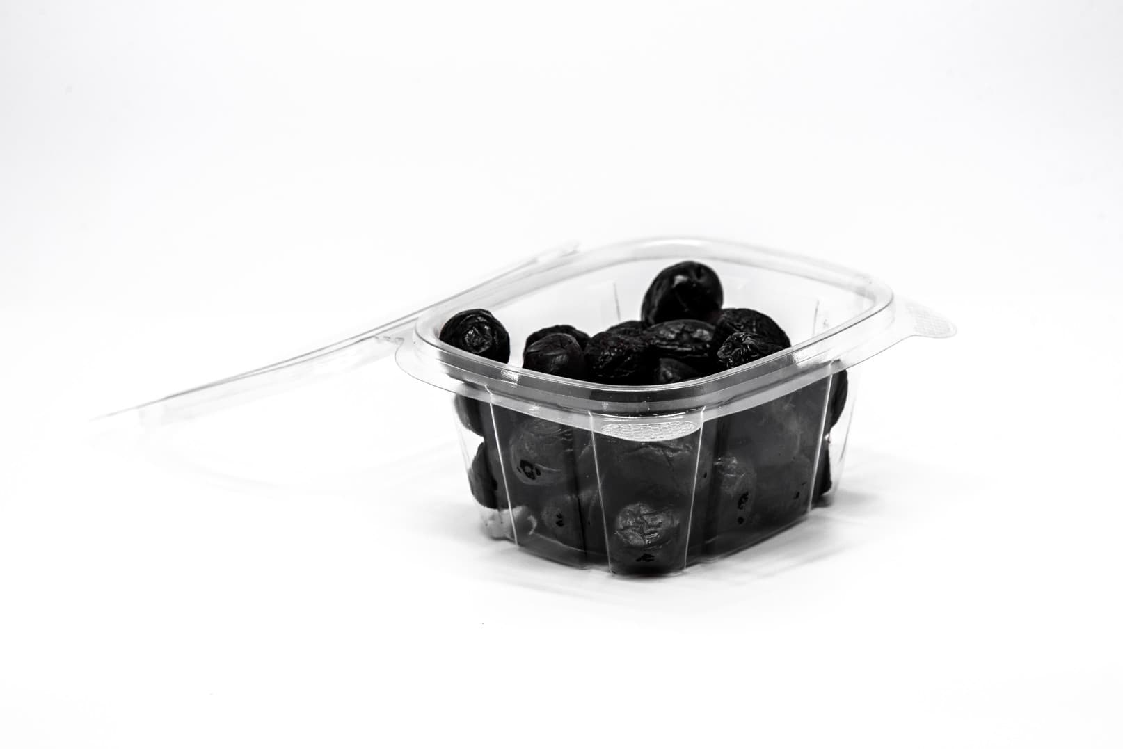 Deli Container Hinged With Flat Lid 6 OZ RPET Clear Rectangle 400/Case