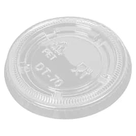 Victoria Bay Lid Flat PET Clear Round For 1.5-2 OZ Souffle & Portion Cup 50 Count/Pack 50 Packs/Case 2500 Count/Case
