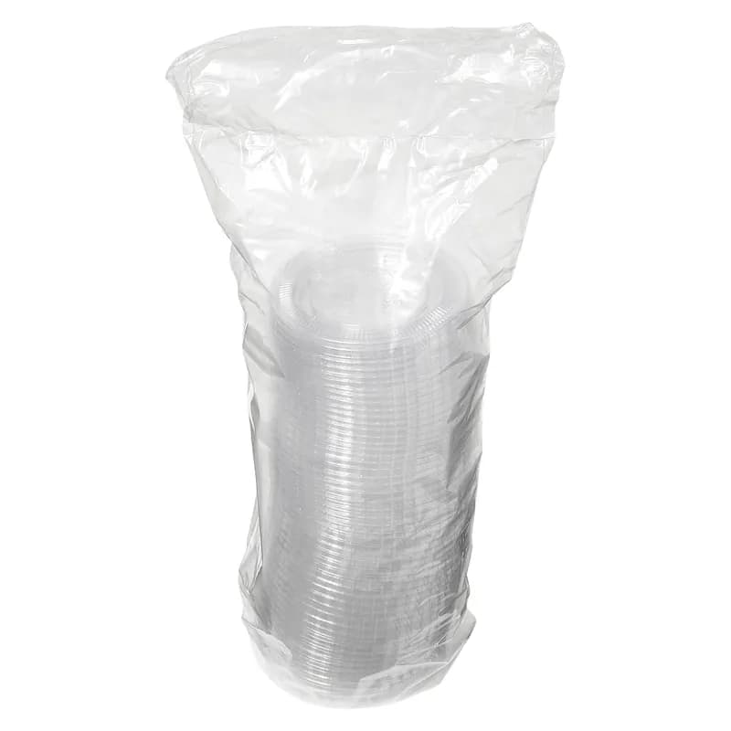 Victoria Bay Lid Flat PET Clear Round For 3.25-5.5 OZ Souffle & Portion Cup 50 Count/Pack 50 Packs/Case 2500 Count/Case