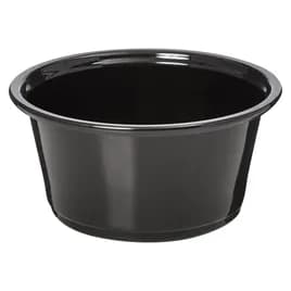 Victoria Bay Souffle & Portion Cup 3.25 OZ PP Black Round 50 Count/Pack 50 Packs/Case 2500 Count/Case