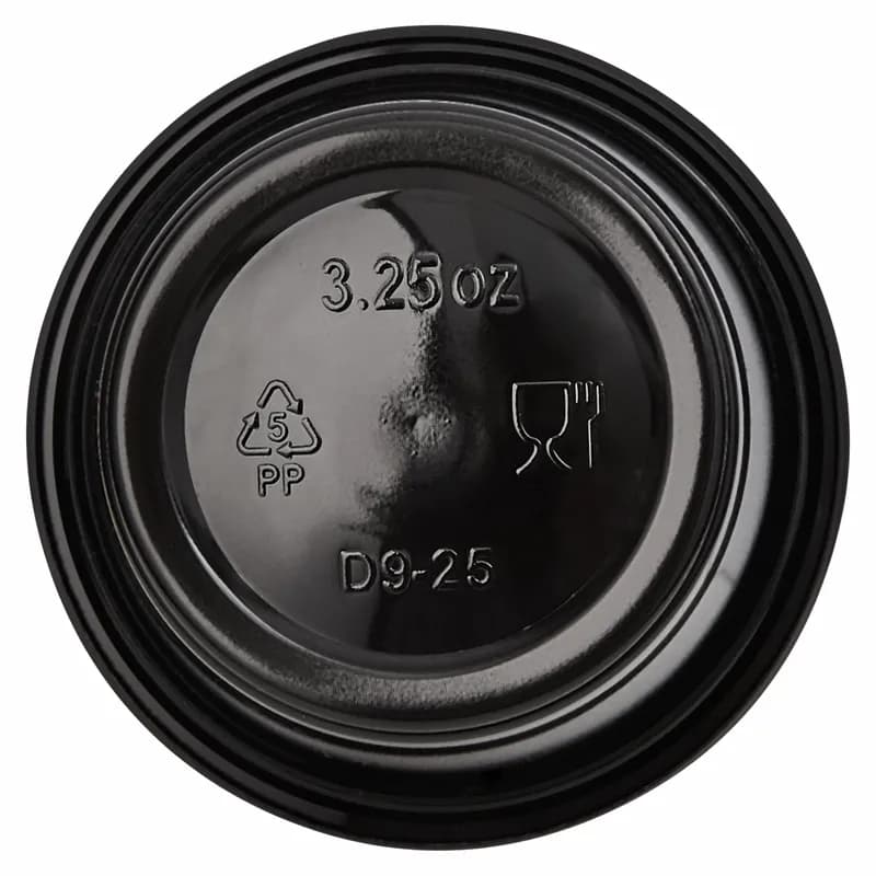 Victoria Bay Souffle & Portion Cup 3.25 OZ PP Black Round 50 Count/Pack 50 Packs/Case 2500 Count/Case
