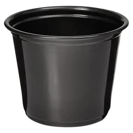Victoria Bay Souffle & Portion Cup 5.5 OZ PP Black Round 50 Count/Pack 50 Packs/Case 2500 Count/Case