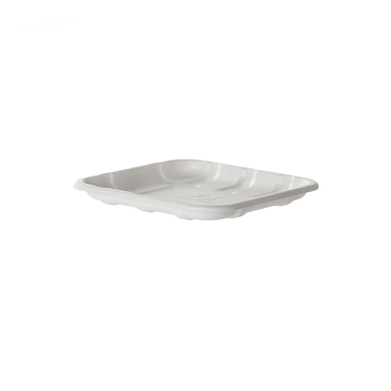 Vanguard® 1S Meat Tray 5.52X5.52X0.56 IN Sugarcane 600/Case
