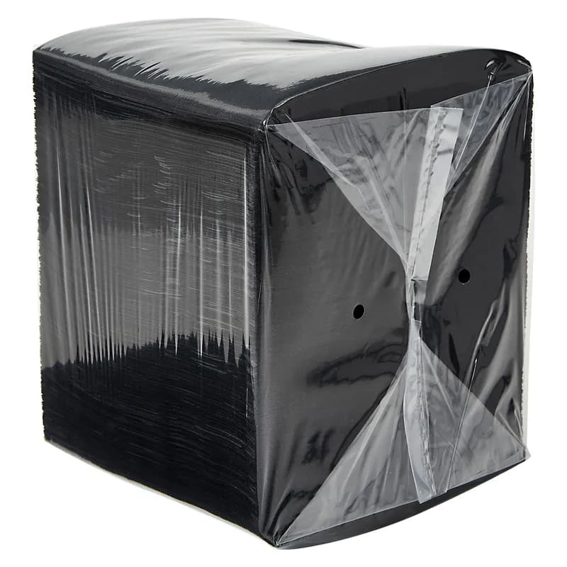 Victoria Bay Beverage Napkins 9X9 IN Black 2PLY 250 Count/Pack 4 Packs/Case 1000 Count/Case
