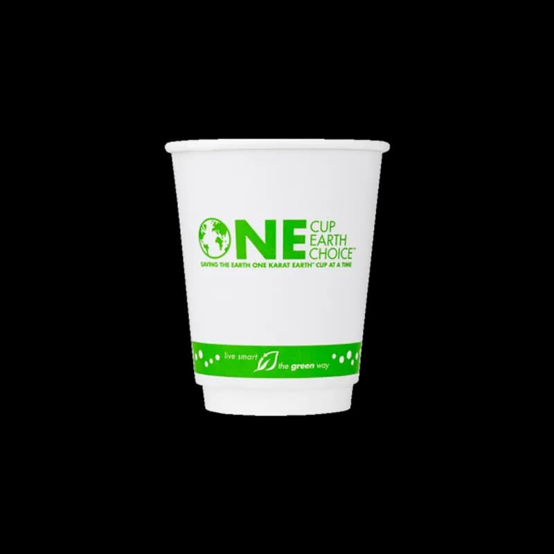 Karat Earth Hot Cup Insulated 8 OZ Paper Stock Print 80MM 500/Case