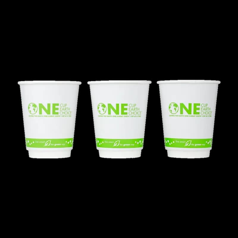 Karat Earth Hot Cup Insulated 8 OZ Paper Stock Print 80MM 500/Case
