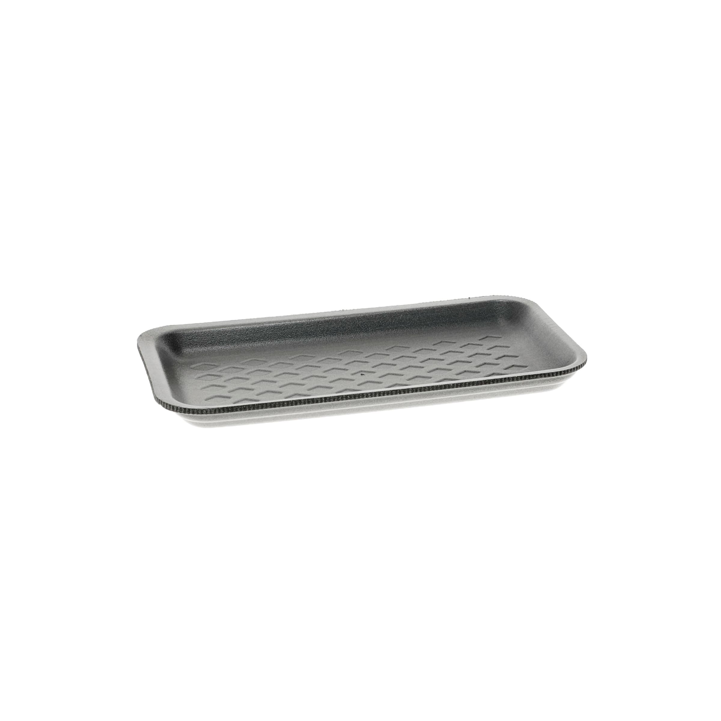 17S Meat Tray 8.4X4.5X0.7 IN Polystyrene Foam Black 1000/Case