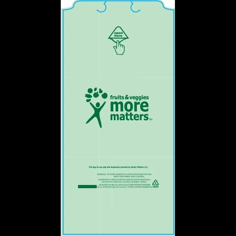 Produce Bag 9X3X18+1 IN 8MIC 2000/Case