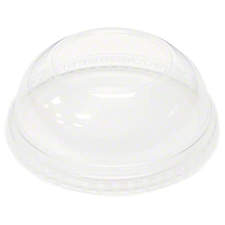 KODACUP Lid Dome 4X1.6 IN PET Clear For 12-14-24 OZ Cold Cup With Hole 1000/Case
