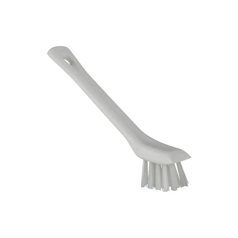 Vikan® Detail Brush 5.9X1.1X3.5 IN PP Polyester White Hard With Scraping Edge 1/Each