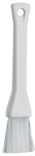 Vikan® Pastry Brush 7.7X1.2X0.6 IN PP Polyester Stainless Steel White Detail Soft Bristle 1/Each