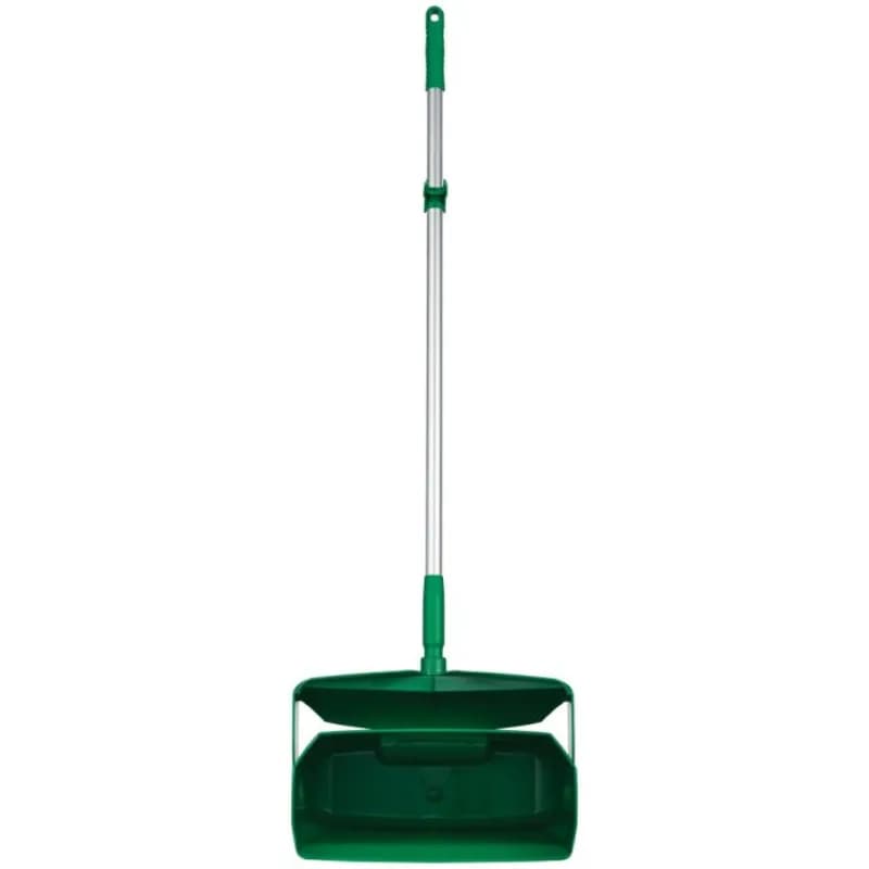 Vikan® Lobby Dust Pan 14.6X7.1X47.5 IN Green PP Anodized Aluminum 1/Each