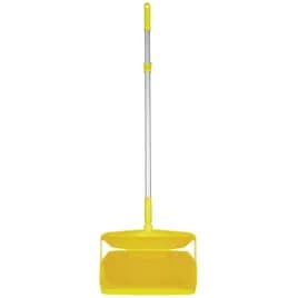 Vikan® Lobby Dust Pan 14.6X7.1X47.5 IN Yellow PP Anodized Aluminum 1/Each